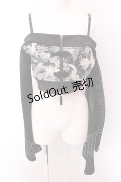 画像1: Qutie Frash / オフショルショートボレロ  ブラック O-25-02-22-061-QU-TO-IG-ZI
