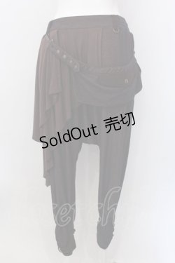 画像4: Ozz Croce / サルエルラップパンツ  ブラウン×ネイビー系 O-25-02-22-006-OO-PA-IG-OS