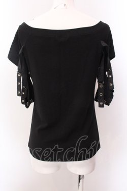 画像3: Qutie Frash / アーム付きカットソー  ブラック O-25-02-22-066-QU-TO-OW-OS