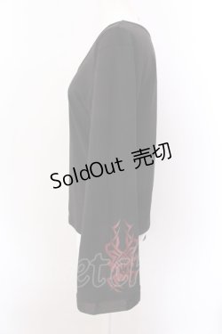 画像2: Qutie Frash / 2020プレミアム-金華-インナーTシャツ  ブラック×レッド O-25-02-22-067-QU-TO-IG-ZI