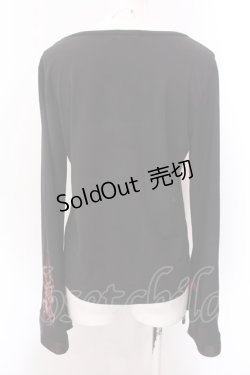 画像3: Qutie Frash / 2020プレミアム-金華-インナーTシャツ  ブラック×レッド O-25-02-22-067-QU-TO-IG-ZI