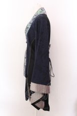 画像2: Qutie Frash / アシメ着物カーデ  ブルー O-25-02-22-070-QU-TO-OW-ZI (2)