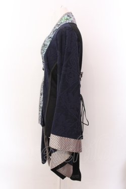 画像2: Qutie Frash / アシメ着物カーデ  ブルー O-25-02-22-070-QU-TO-OW-OS