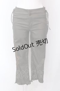Ozz On / サイドエンブロイダリーパンツ  カーキグリーン O-25-02-22-008-OO-PA-OW-OS