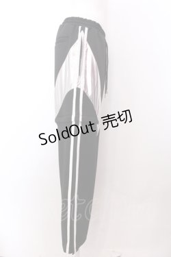 画像3: REFLEM / 2WAYメタリック切り替えジャージパンツ F ブラック×ホワイト O-25-02-22-001-PU-PA-OW-ZT436