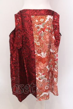画像4: Qutie Frash / 2024プレミアムセット-繚乱-プリーツラップスカート  レッド×ホワイト O-25-02-22-086-QU-SK-OW-ZI