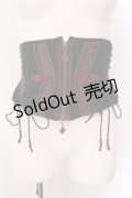 Ozz oneste / エンブロイダリー和チャイナコルセット  ブラック×レッド O-25-02-22-012-OO-TO-OW-OS
