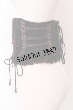 画像3: Ozz oneste / エンブロイダリー和チャイナコルセット  ブラック×レッド O-25-02-22-012-OO-TO-OW-OS