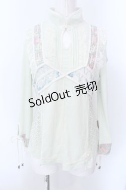 画像1: Ozz oneste / オフショルカットソー  ミント O-25-02-22-016-OO-TO-IG-ZI