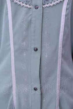 画像3: Ozz oneste / レースアップスリーブシャツワンピース  グリーン O-25-02-22-017-OO-TO-OW-ZI