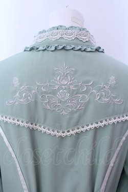 画像7: Ozz oneste / レースアップスリーブシャツワンピース  グリーン O-25-02-22-017-OO-TO-OW-ZI