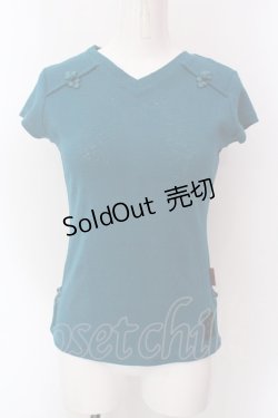 画像1: Ozz On / バックエンブロイダリーチャイナトップス  ターコイズグリーン O-25-02-22-021-OO-TO-OW-OS