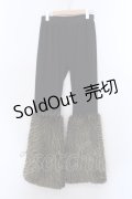 Qutie Frash / アメＱ×KIST札幌限定 ファーパンツ  ブラック×ブラウン O-25-02-22-003-QU-PA-IG-ZT032