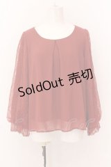 axes femme / 袖レースプルオーバー M オレンジ O-25-02-23-001-AX-TO-IG-OS