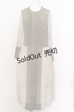 画像2: Jane Marple Dans Le Salon / グリッタータックドッキングワンピース M カーキｘゴールド O-25-02-23-044-JM-OP-YM-ZT059
