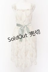 Jane Marple Dans Le Salon / ロココプリントワンピース M アイボリー O-25-02-23-045-JM-TO-IG-OS