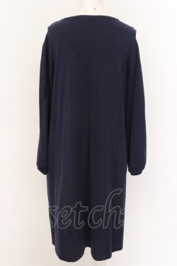 画像2: Jane Marple Dans Le Salon / Drape ribbon onepiece M ネイビー O-25-02-23-047-JM-OP-IG-ZT0430