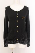 Jane Marple / ユニオンジャックストールカーディガン【ストール欠品】 M クロ O-25-02-23-049-JM-TO-IG-ZT0430