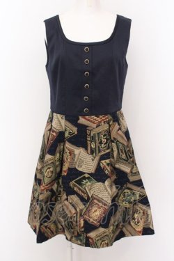 画像1: Jane Marple / フェアリーテイルBOOKのビスチェドレス M ネイビー O-25-02-23-051-JM-OP-IG-ZT0430