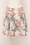 Jane Marple / Rose Bouquet ミニスカート M アイボリー O-25-02-23-052-JM-SK-IG-OS