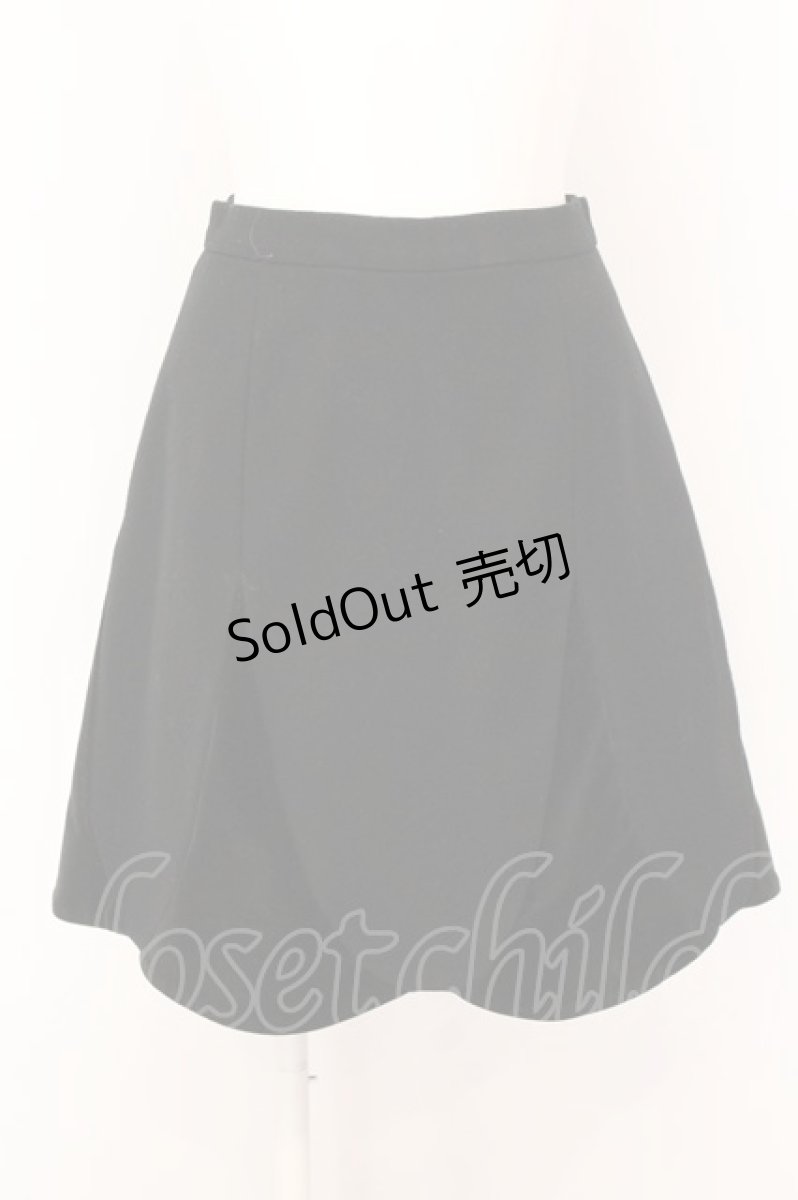 画像1: 【SALE】Jane Marple / 別珍切替スカラップスカート M クロ O-25-02-23-059-JM-SK-OW-ZT075 (1)