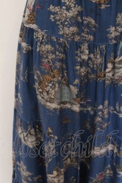画像2: Jane Marple Dans Le Salon / Playful gardenティアードパンツ M ネイビー O-25-02-23-061-JM-PA-IG-ZT0430