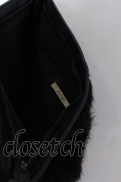 画像5: EATME / フェイクファーローズクラッチバッグ  クロ O-25-02-23-1083-LO-BG-IG-ZT0502