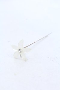 MARBLE / フラワーUピン  シルバー O-25-05-30-1003-GO-AC-IG-ZT444-F002