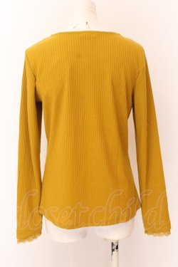 画像3: axes femme / レース組み合わせリブインナー L カラシ O-25-02-23-011-AX-TO-OW-OS