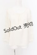 axes femme / ギャザー袖切替トップス M キナリ O-25-02-23-019-AX-TO-OW-OS