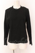 Jane Marple Dans Le Salon / Soft bear T-cloth frill collar プルオーバー M ブラック O-25-02-23-029-JM-TO-IG-OS