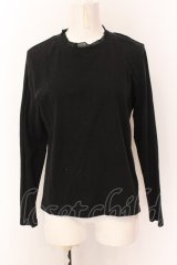 Jane Marple Dans Le Salon / Soft bear T-cloth frill collar プルオーバー M ブラック O-25-02-23-029-JM-TO-IG-OS
