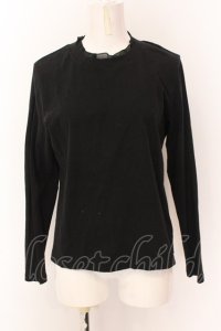 Jane Marple Dans Le Salon / Soft bear T-cloth frill collar プルオーバー M ブラック O-25-02-23-029-JM-TO-IG-OS