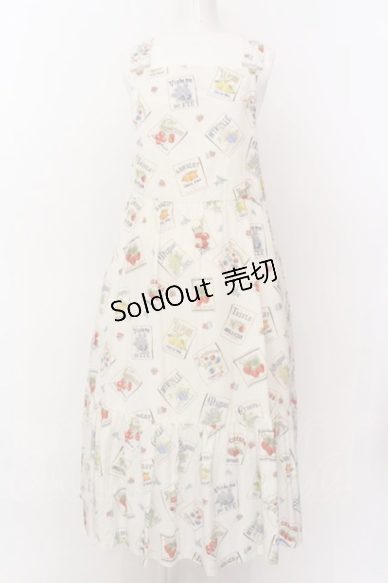 画像1: Jane Marple / My favorite labelsサロペットスカート M アイボリー O-25-02-23-037-JM-OP-IG-ZT215 (1)