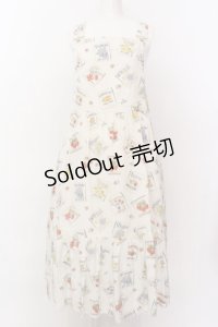 Jane Marple / My favorite labelsサロペットスカート M アイボリー O-25-02-23-037-JM-OP-IG-ZT215