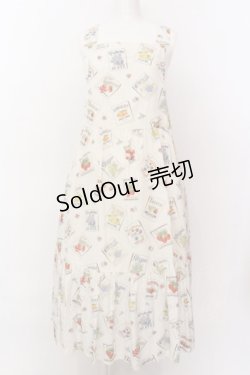 画像1: Jane Marple / My favorite labelsサロペットスカート M アイボリー O-25-02-23-037-JM-OP-IG-ZT215