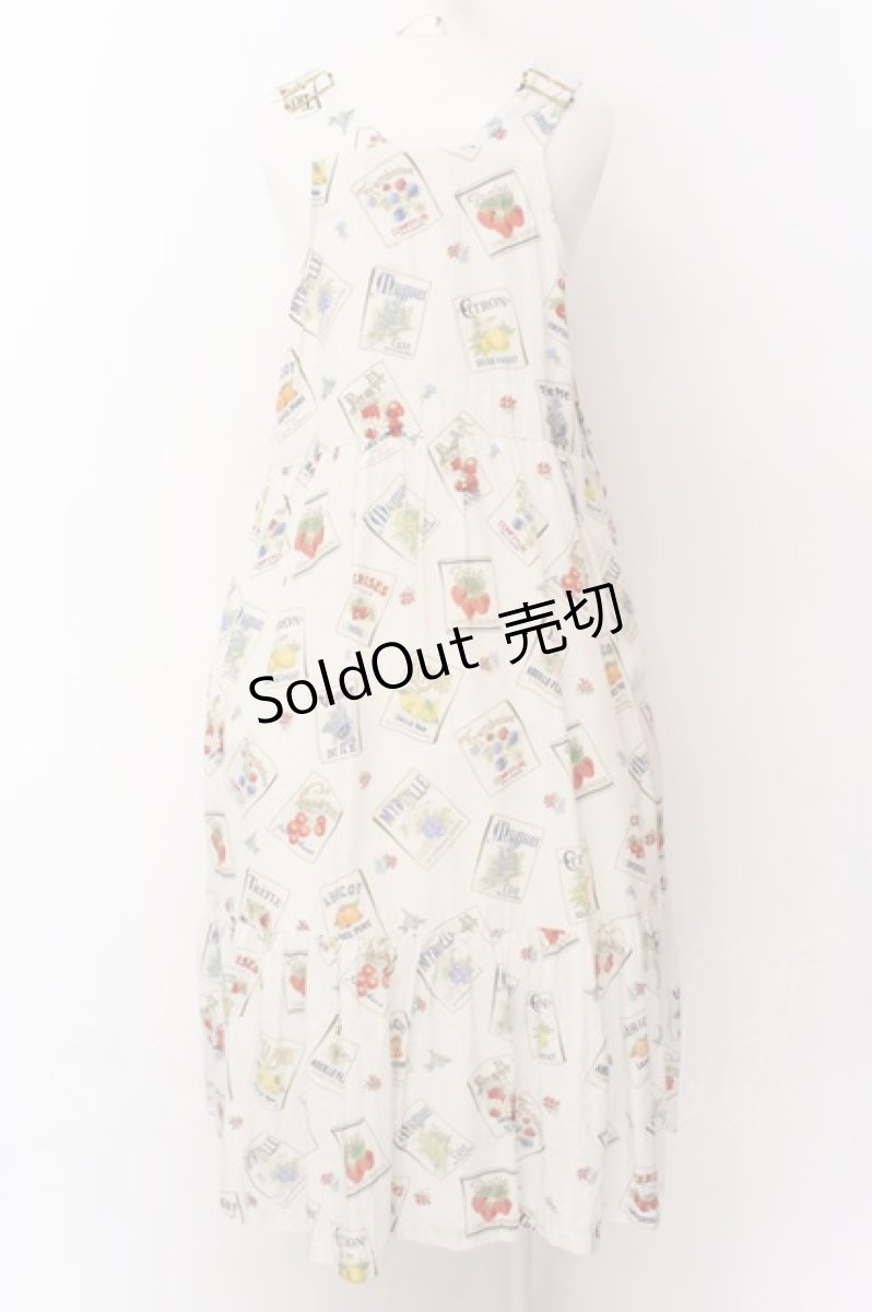 画像2: Jane Marple / My favorite labelsサロペットスカート M アイボリー O-25-02-23-037-JM-OP-IG-ZT215 (2)