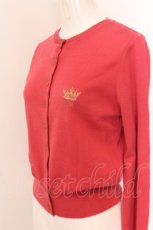 画像2: 【SALE】Jane Marple / クラウンエンブロイダリーのカーディガン（2017年） M 濃ピンク O-25-02-23-038-JM-TO-IG-ZT466 (2)