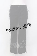 ATELIER BOZ / レースアップロングパンツ  ブラック O-25-02-24-001-EL-PA-OW-ZI