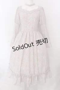 Kurumi Collaboration / KRハナジゴスリーブワンピース M ラベンダー O-25-02-24-024-LO-OP-IG-OS