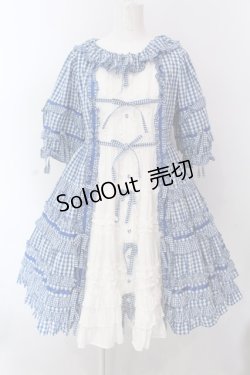 画像1: Angelic Pretty / Little Houseワンピース  ブルー×シロ O-25-02-24-027-AP-OP-IG-OS