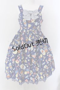 Angelic Pretty / Happy Park Carnivalジャンパースカート  ネイビー O-25-02-24-033-AP-OP-OW-OS