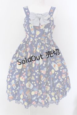 画像1: Angelic Pretty / Happy Park Carnivalジャンパースカート  ネイビー O-25-02-24-033-AP-OP-OW-OS