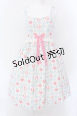 Shirley Temple / トランプ総柄プリントベビードール（Ladies） F アイボリー×サックス O-25-02-24-035-ET-OP-OW-OS