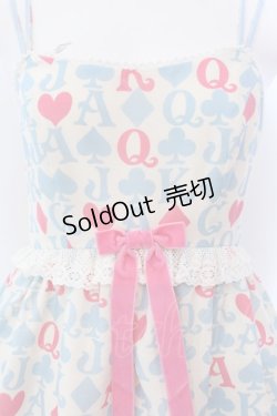 画像2: Shirley Temple / トランプ総柄プリントベビードール（Ladies） F アイボリー×サックス O-25-02-24-035-ET-OP-OW-OS