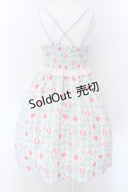 画像5: Shirley Temple / トランプ総柄プリントベビードール（Ladies） F アイボリー×サックス O-25-02-24-035-ET-OP-OW-OS