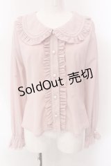 BABY,THE STARS SHINE BRIGHT / Ribbonデシンブラウス  ピンク O-25-02-24-045-BA-BL-OW-OS