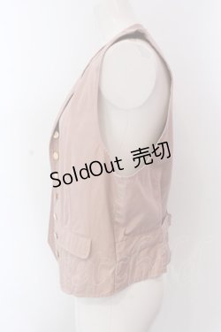 画像2: INGEBORG / 麻混ボタン使いベスト  ピンク O-25-02-24-046-LO-TO-OW-ZI