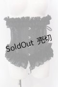 MR corset / ダブルボーンジャガードショートコルセット  ブラック O-25-02-24-049-PU-TO-OW-OS