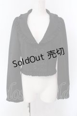 BPN / フリルハート襟ジャケット M ブラック O-25-02-24-054-GO-JA-IG-OS